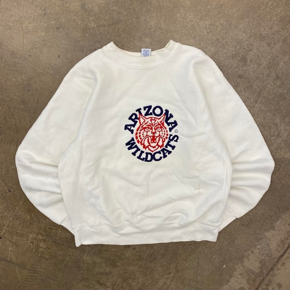 Vintage Arizona Wildcats Wilbur 90s Soffe Reverse Weave Style 90s Sweatshirt L
